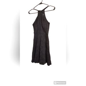 Black lace formal dress